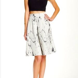 Anthro Everleigh Textured marble skirt Size Small